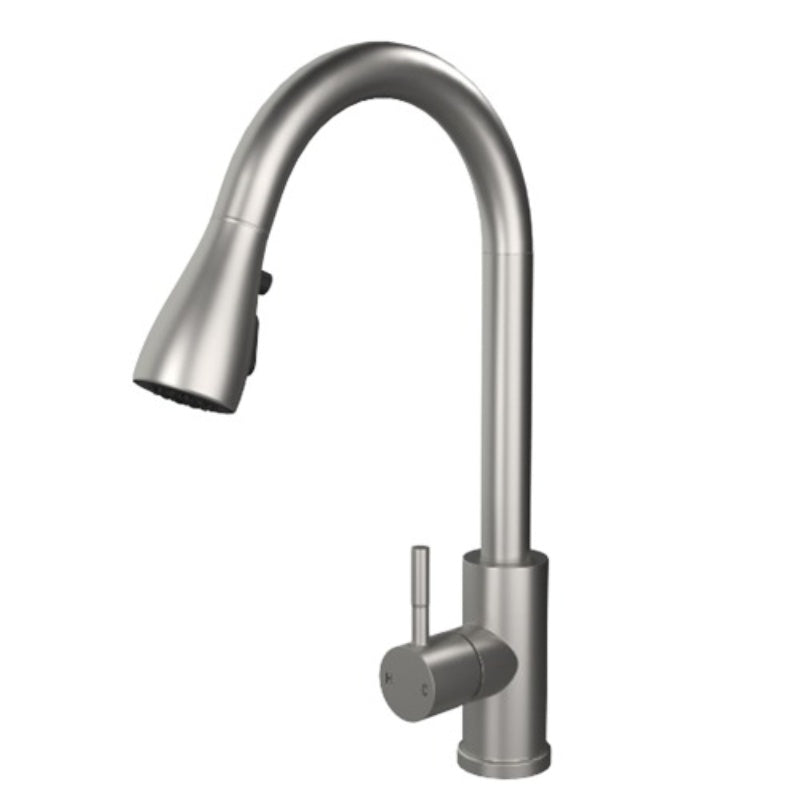 Ellsi Kitchen Sink Mixer w/ Pull Out Spray and Swivel Spout - All Finishes