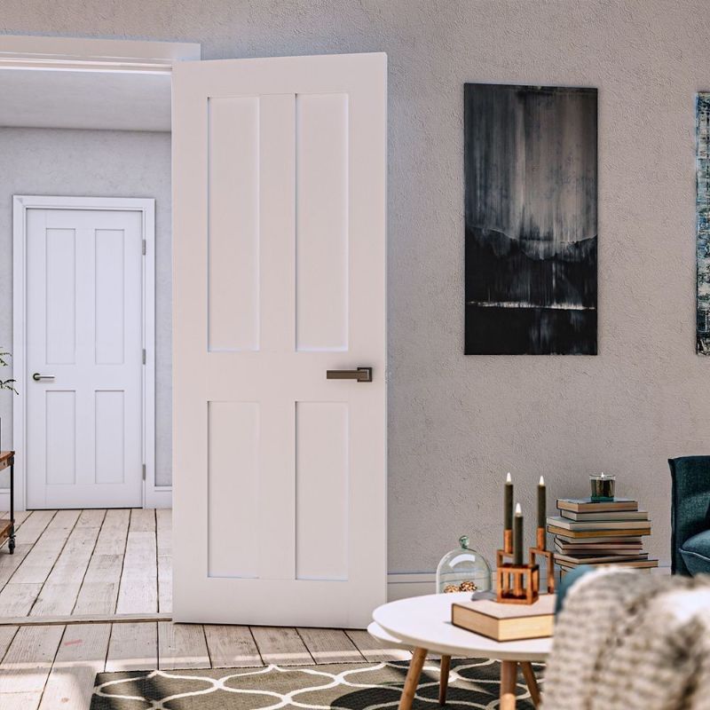 Image for Deanta Eton Interior White Primed Fire Door 1981 x 762 x 45mm