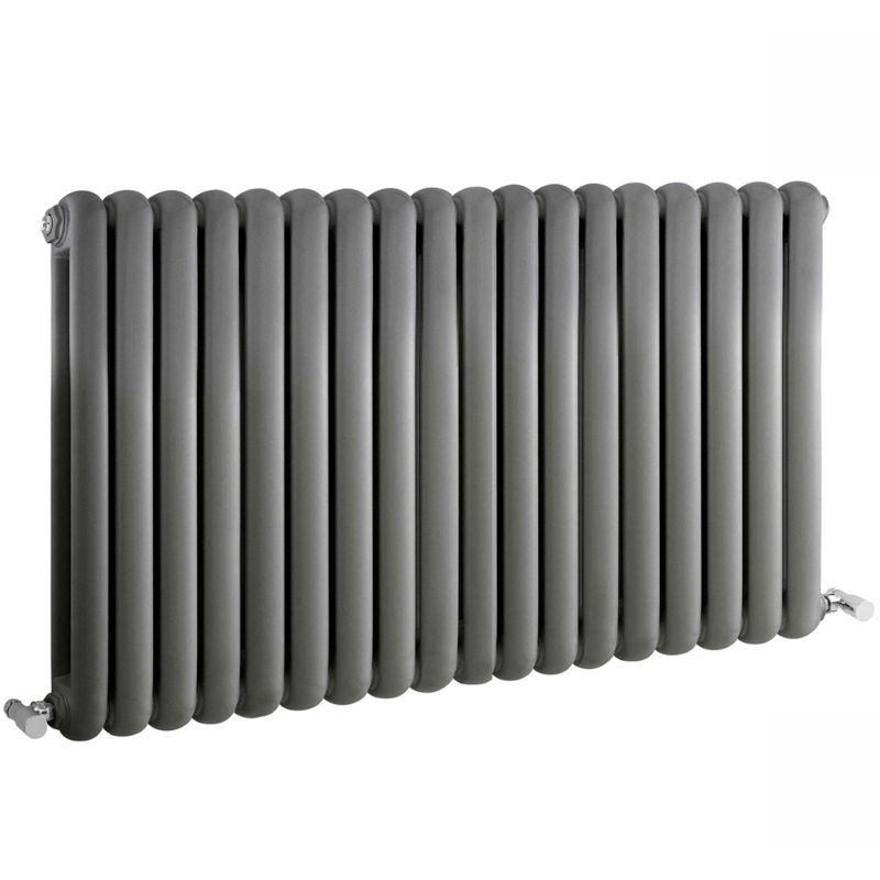Aqua Bordeaux vertical radiator in anthracite, 1210mm x 600mm, featuring a sleek designer style.