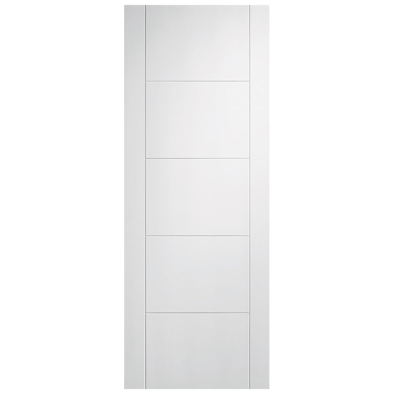 LPD Doors White Primed Vancouver FD60 5 Panel Internal Fire Door - 1981 x 838 x 54mm (78" x 33")
