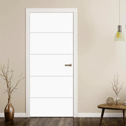 Image for LPD Smooth Horizontal 4 Line Moulded Door FD30 - 78In x 27In x 44mm (1981 x 686mm)