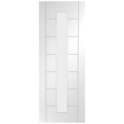 Image for XL Joinery Palermo 1 Light Internal White Primed Door with Clear Glass 1981 x 762 x 35mm (30")