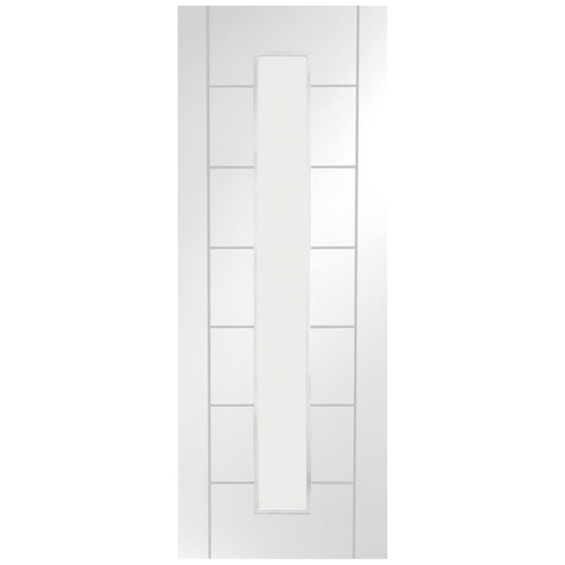 Image for XL Joinery Palermo 1 Light Internal White Primed Door with Clear Glass 1981 x 686 x 35mm (27")