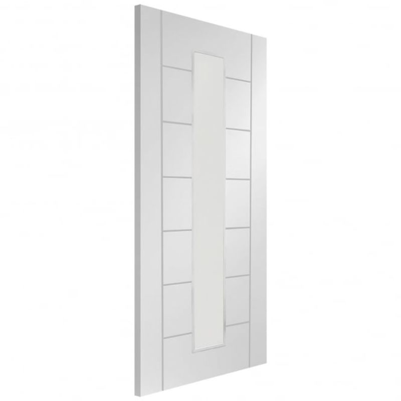 Image for XL Joinery Palermo 1 Light Internal White Primed Door with Clear Glass 1981 x 762 x 35mm (30")