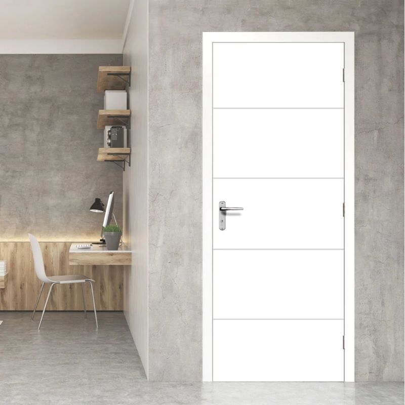 Image for LPD Smooth Horizontal 4 Line Moulded Door - 78In x 33In x 35mm (1981 x 838mm)