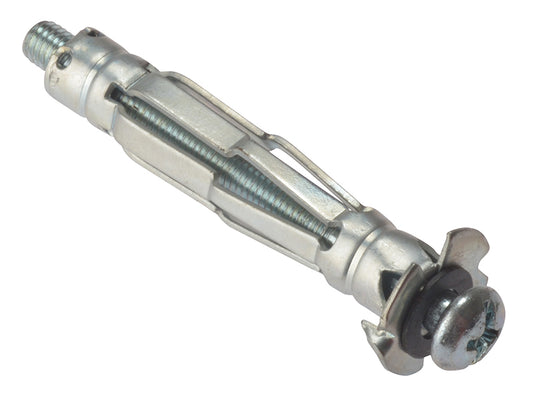 Zinc-plated M5 x 37mm cavity wall anchor by ForgeFix, designed for secure wall fixing applications.