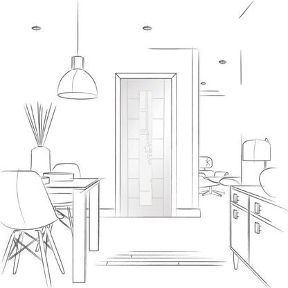 Image for XL Joinery Palermo 1 Light Internal White Primed Door with Clear Glass 1981 x 686 x 35mm (27")