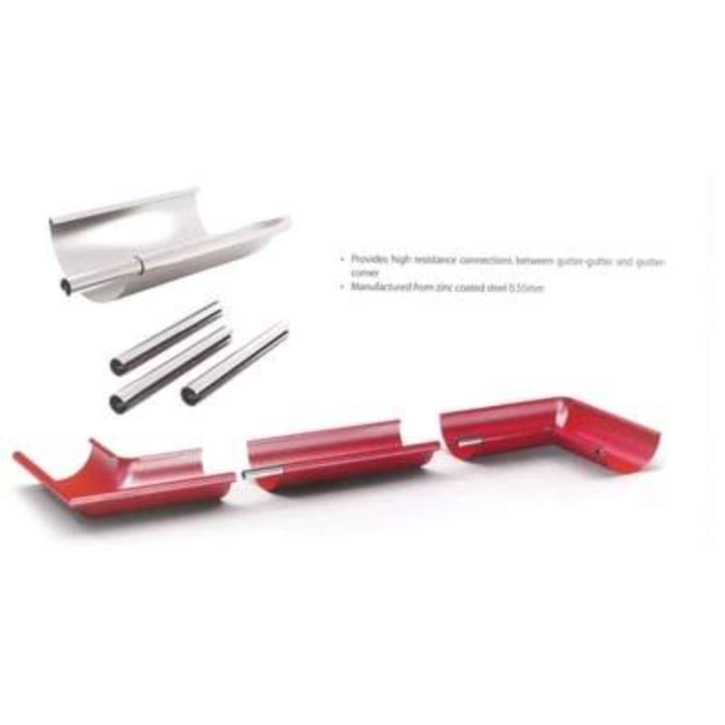 Roofart Gutter Joint Element x 125mm (Galvanised) 