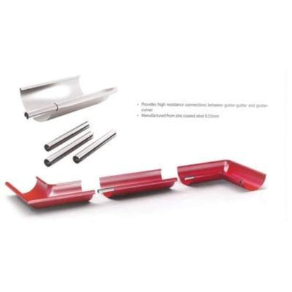 Roofart Gutter Joint Element x 125mm (Galvanised) 