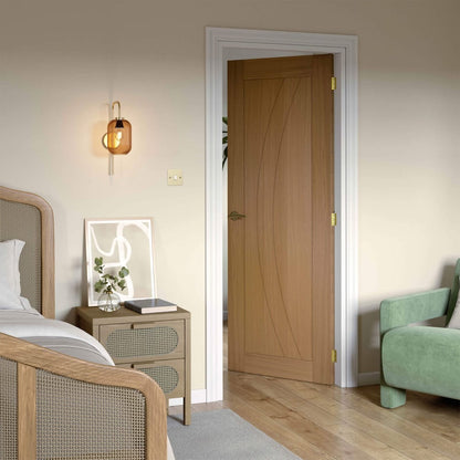 JB Kind Sicily Oak Pre-Finished Internal Fire Door FD30 - All Sizes - JB Kind