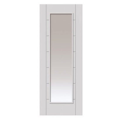 JB Kind Palomino White Primed Glazed Internal Door - All Sizes
