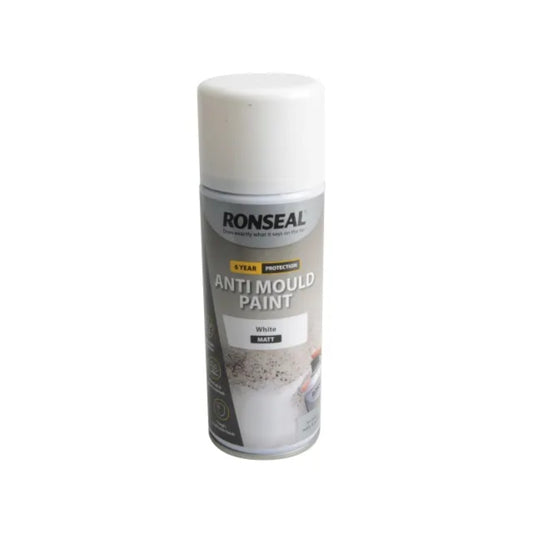 Ronseal 6 Year Anti Mould Aerosol - White Matt x 400ml