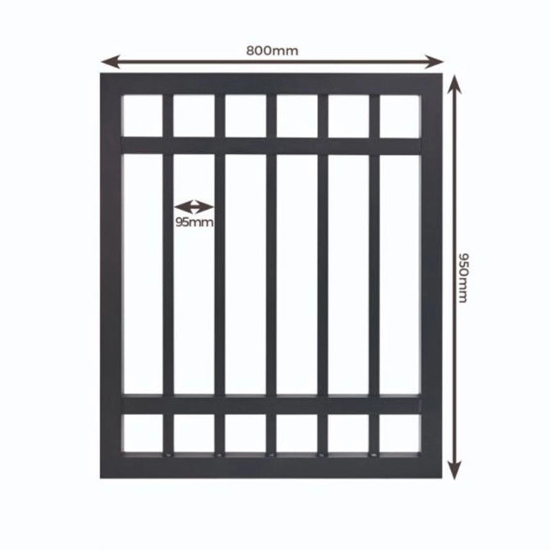 Cladco Aluminium Balustrade Handrail Gate 800mm x 950mm - Black