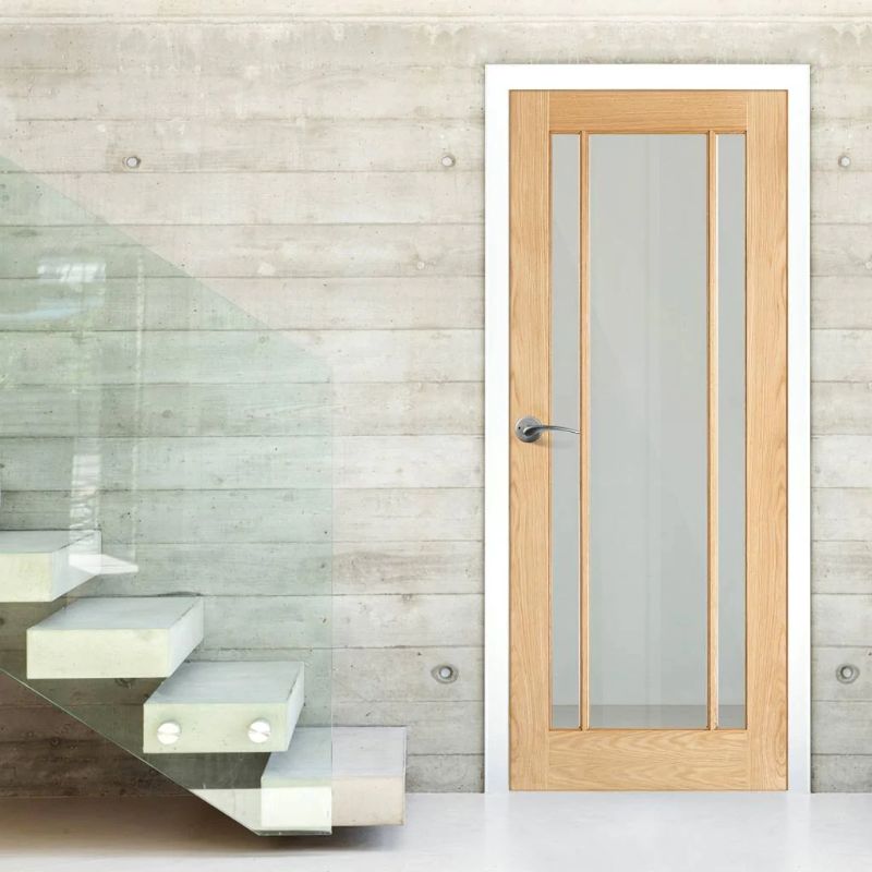 LPD Lincoln Oak Glazed Internal Door-2040 x 626 x 40mm (80.3 x 24.6in)