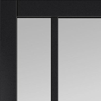 JB Kind City Black Painted Clear Glazed Internal Door - 1981 x 762 x 35mm (78 x 30in)