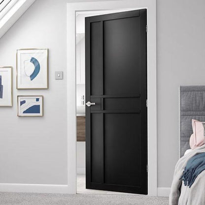 JB Kind City Black Painted Internal Door - 1981 x 762 x 35mm (78 x 30in)