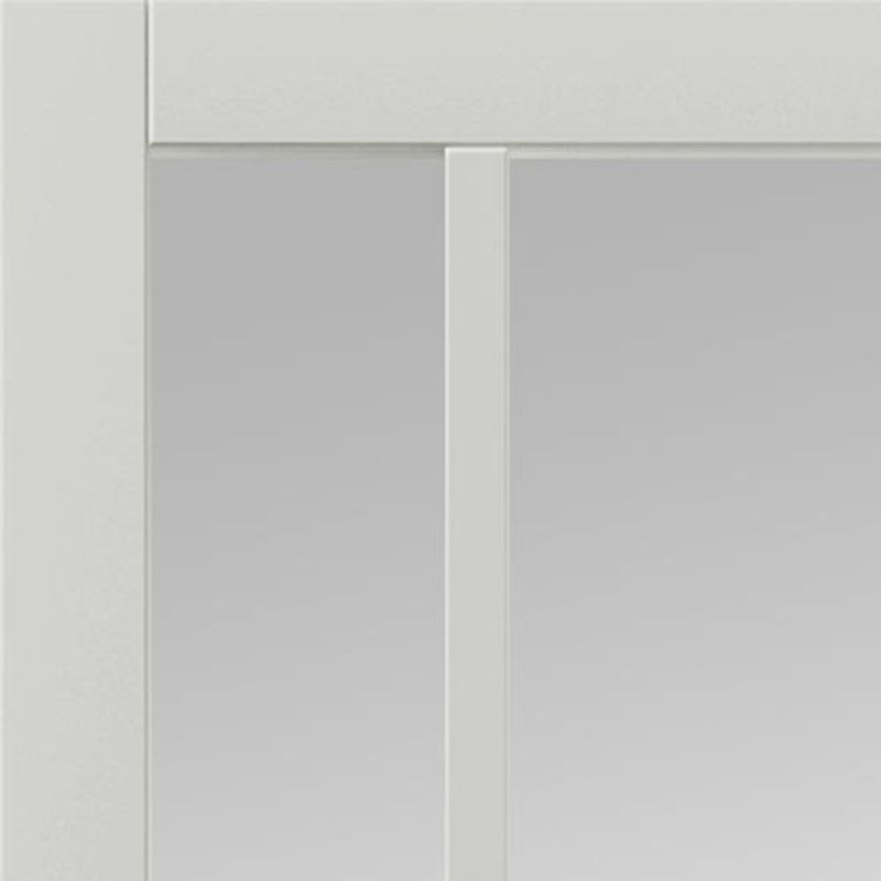 JB Kind City White Painted Clear Glazed Internal Door - 1981 x 686 x 35mm (78 x 27in)