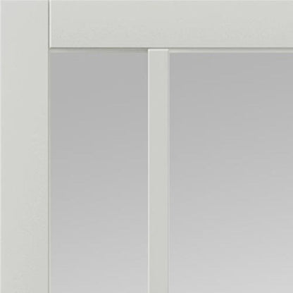 JB Kind City White Painted Clear Glazed Internal Door - 1981 x 762 x 35mm (78 x 30in)