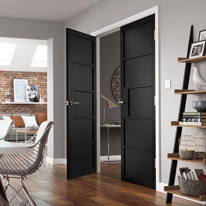 JB Kind Metro Black Painted Internal Door - 1981 x 686 x 35mm (78 x 27in)