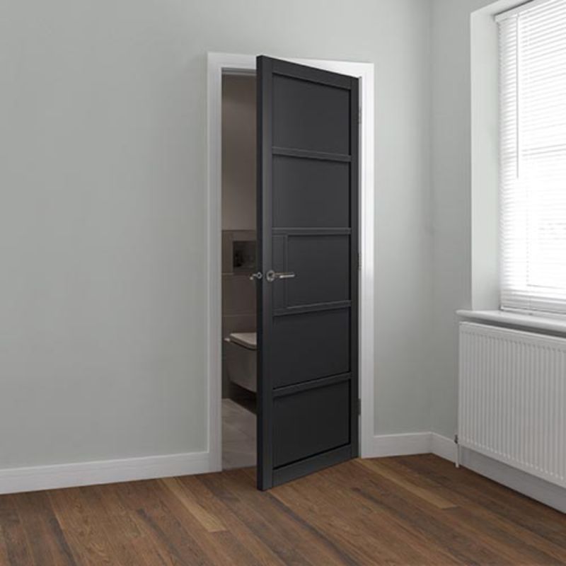 JB Kind Metro Black Painted Internal Door - 1981 x 838 x 35mm (78 x 33in)