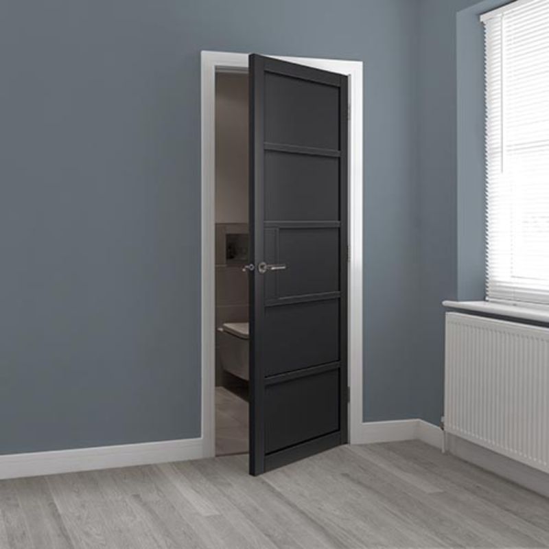 JB Kind Metro Black Painted Internal Door - 1981 x 686 x 35mm (78 x 27in)