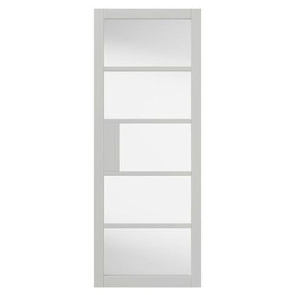 JB Kind Metro White Painted Clear Glazed Internal Door - 1981 x 686 x 35mm (78 x 27in)