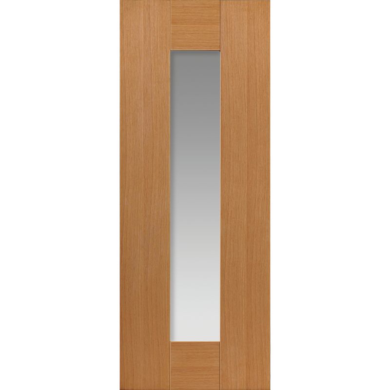 JB Kind Axis Oak Glazed Pre-Finished Internal Door 1981 X 686 X 35mm