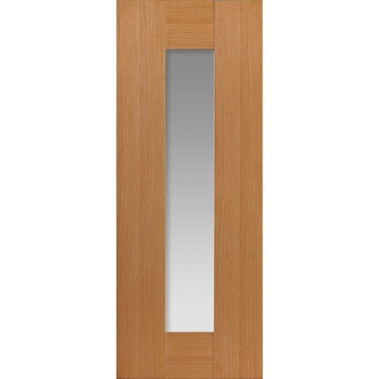 JB Kind Axis Oak Glazed Pre-Finished Internal Door 1981 X 838 X 35mm