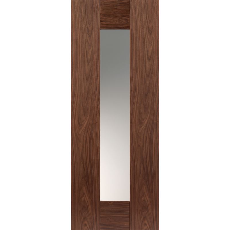 JB Kind Axis Walnut Glazed Pre-Finished Internal Door 1981 X 686 X 35mm