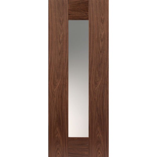 JB Kind Axis Walnut Glazed Pre-Finished Internal Door 1981 X 686 X 35mm