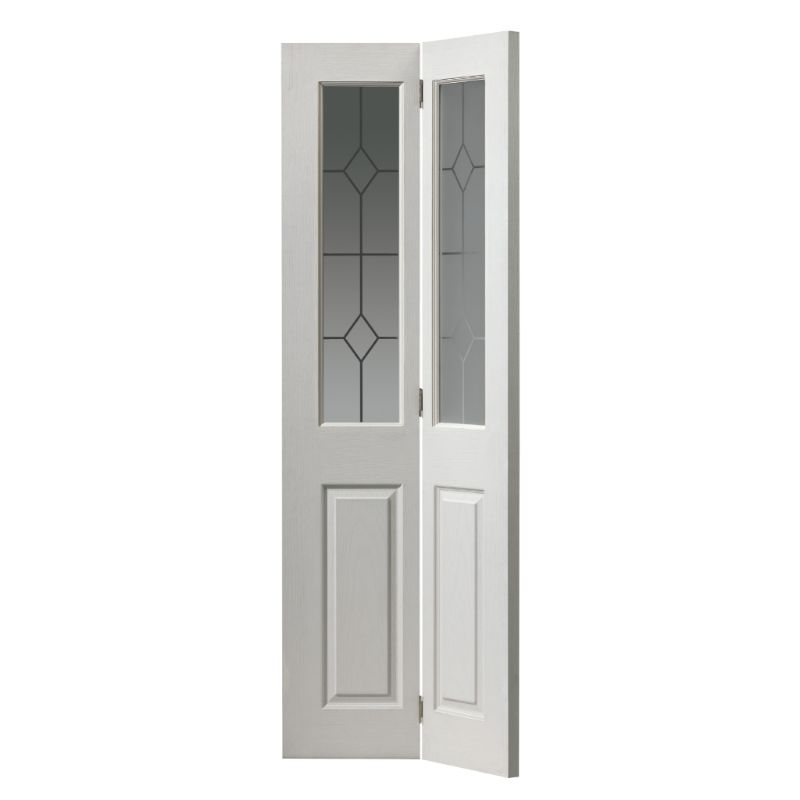 JB Kind Moulded Panel Canterbury Glazed Bi-Fold Door-1981 x 762 x 35mm