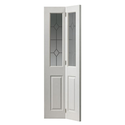 JB Kind Moulded Panel Canterbury Glazed Bi-Fold Door-1981 x 762 x 35mm