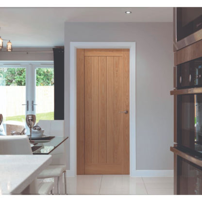 JB Kind Hudson Oak Effect Laminate Cottage Internal Door-78in x 24in x 35mm (1981 x 610mm)