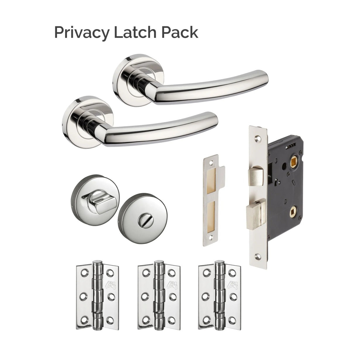 JB Kind Raven Polished Steel Latch Pack
