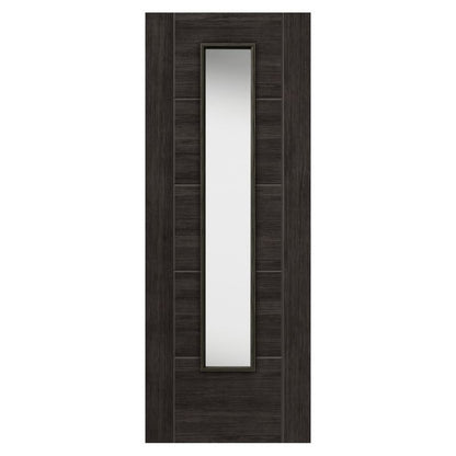 JB Kind Dark Grey Tigris Cinza Laminate Internal Glazed Door 1981 x 838 x 35mm