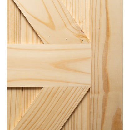 Knotty Pine Unfinished Internal Barn Door 42" 2134 x 1067mm