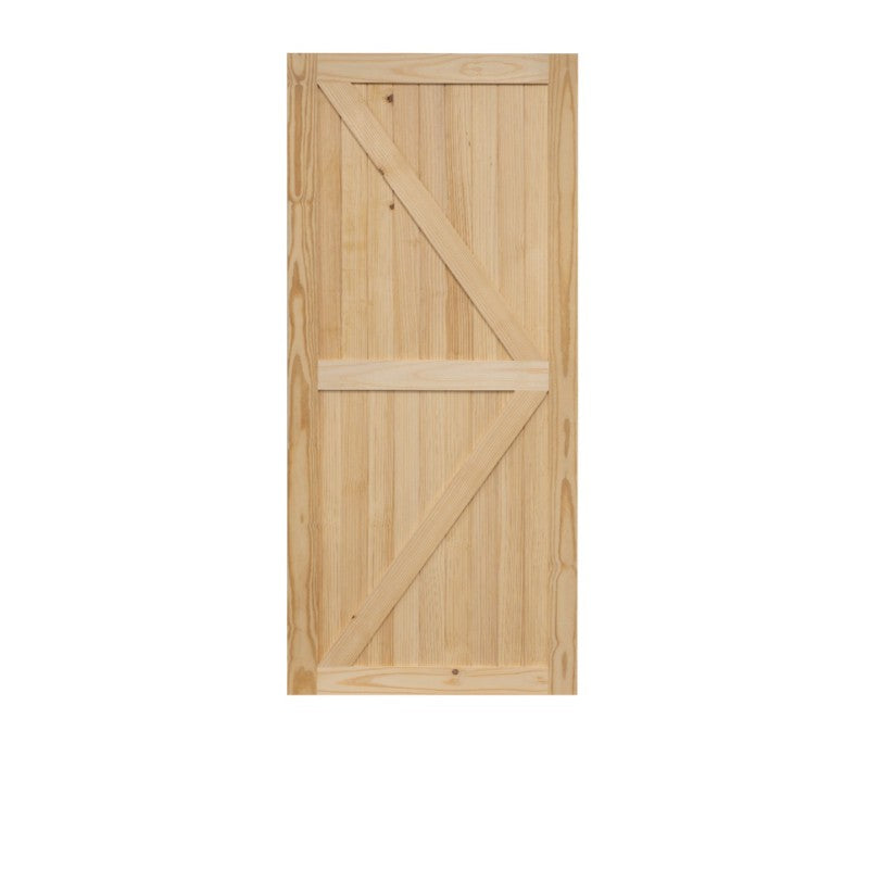Knotty Pine Unfinished Internal Barn Door 42" 2134 x 1067mm