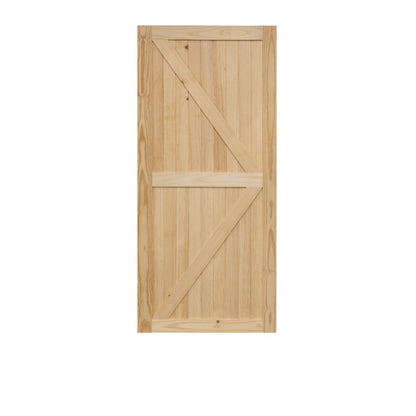 Knotty Pine Unfinished Internal Barn Door 42" 2134 x 1067mm