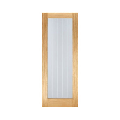 LPD Mexicano Oak Pattern 10 Pre-Finished Glazed Internal Door - 78in x 30in x 35mm (1981 x 762mm)
