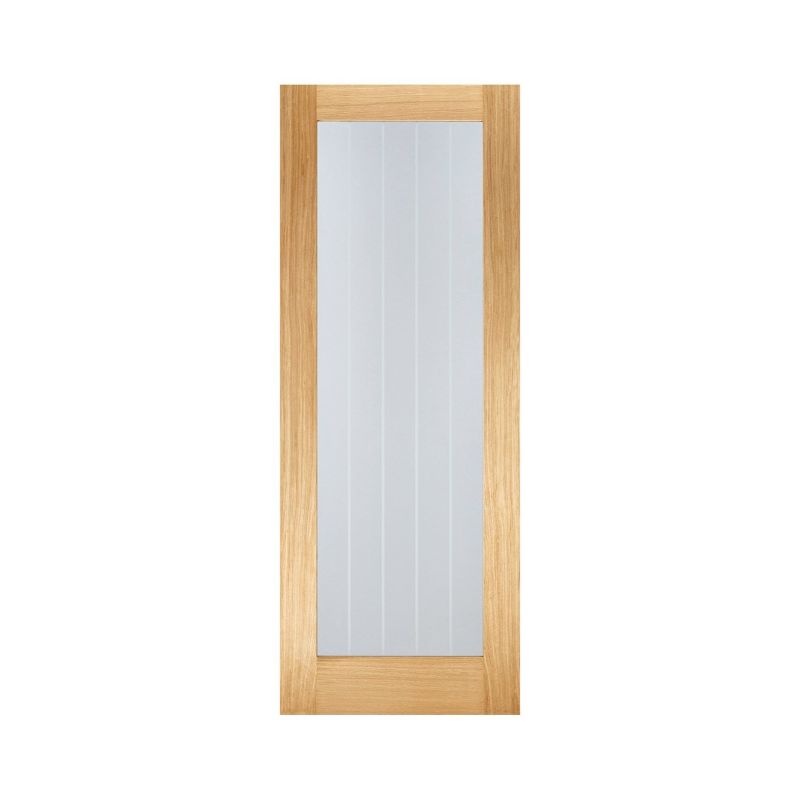 LPD Mexicano Oak Pattern 10 Pre-Finished Glazed Internal Door - 78in x 33in x 35mm (1981 x 838mm)

