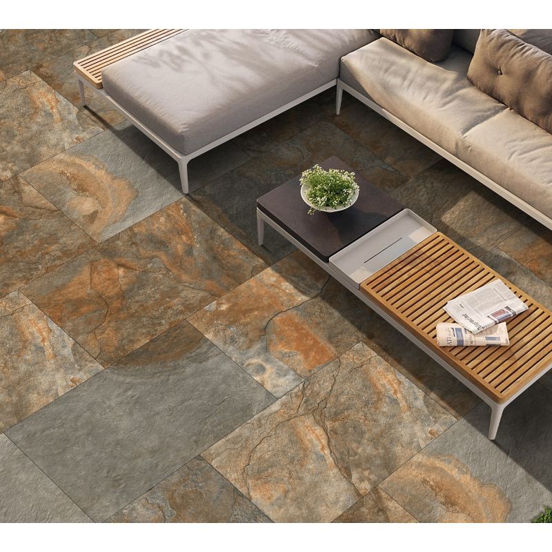 Lake Rustic Copper Vitrified Porcelain Paving Pack