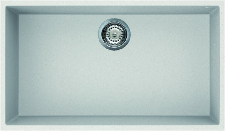 Image for Reginox Elleci Quadra 130 Granite Kitchen Sink White QUADRA130 W