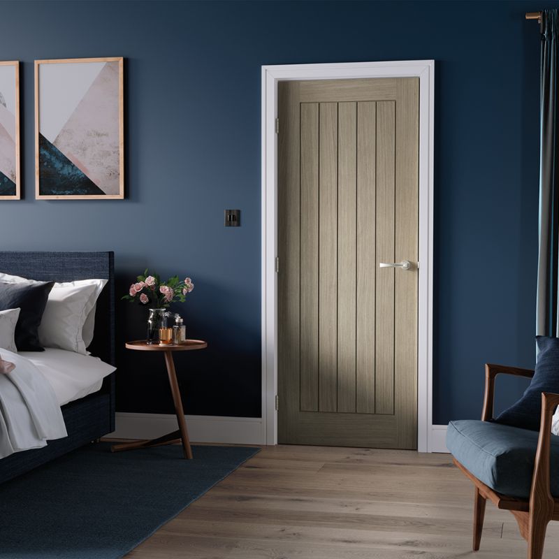 LPD Belize Light Grey Pre-Finished Internal Door - 78in x 28in x 35mm (1981 x 711mm)
