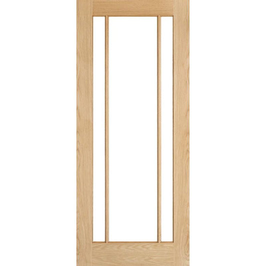 LPD Lincoln Oak Glazed Internal Door-78in x 21in x 35mm (1981 x 533mm)