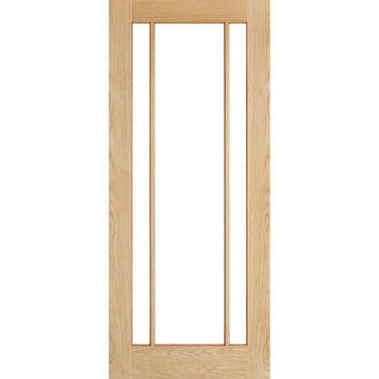 LPD Lincoln Oak Glazed Internal Door-2040 x 626 x 40mm (80.3 x 24.6in)