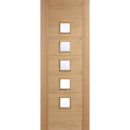 LPD Carini Oak Prefinished Glazed Internal Door 2040 x 726 x 40mm (80.3 x 28.6in)