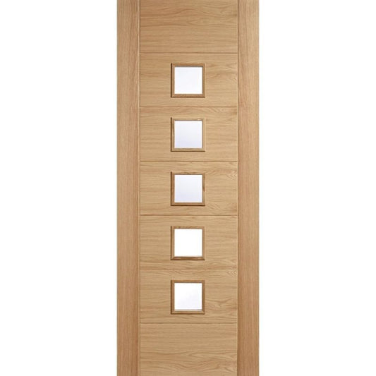 LPD Carini Oak Prefinished Glazed Internal Door 2040 x 826 x 40mm (80.3 x 32.5in)