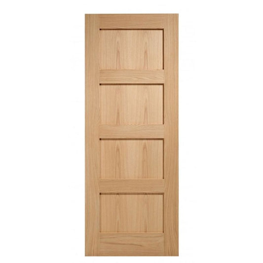 LPD Oak Contemporary 4 Panel Internal Door - 78in x 27in x 35mm (1981 x 686mm)