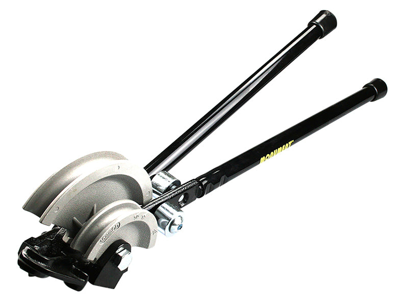 Monument 2600K copper pipe bender with dual handles, designed for 15mm and 22mm pipes.