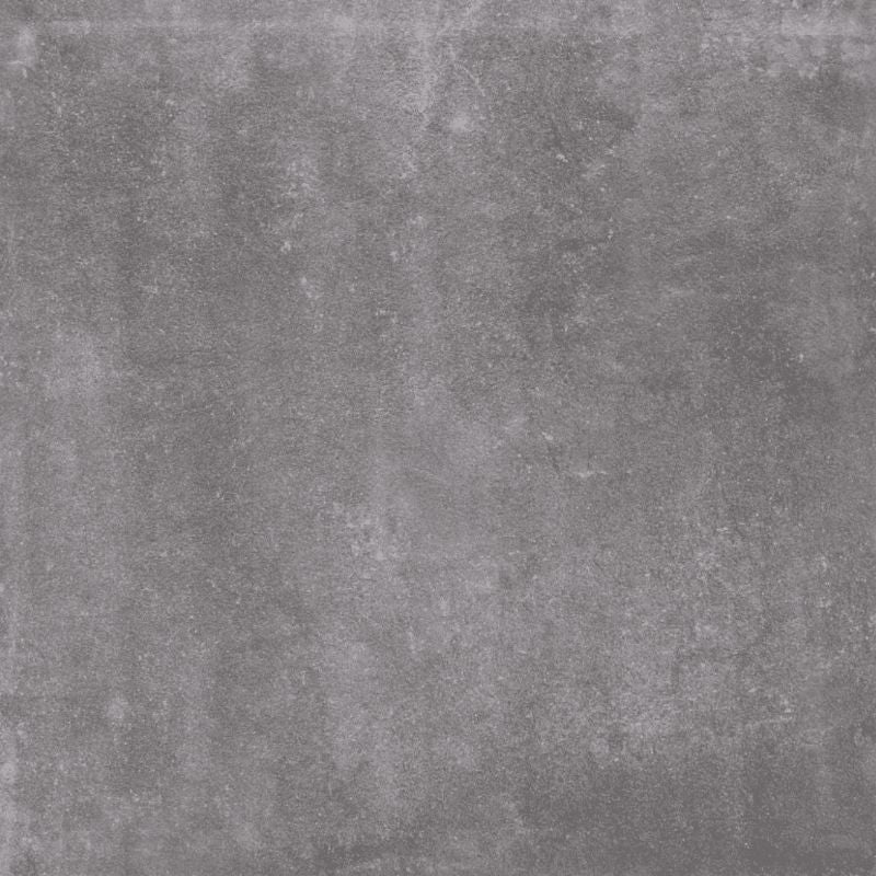 Grey matte porcelain paving tile, 800mm x 800mm, smooth finish, suitable for outdoor patios, by Spectrum.